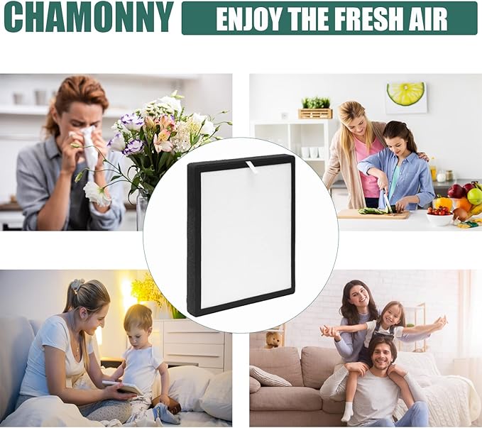 TZ-K2 Filter Replacement, Compatible with ToLife TZ-K2 Air Purifier, 3-in-1 H13 True HEPA Filter, Activated Carbon and Pre-filter, TZ-K2-A, 4 Pack