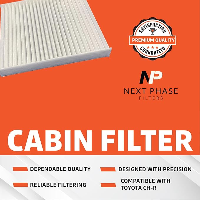 Cabin Air Filter Replacement - Pack of 1 - Made in USA - Compatible with Various Toyota CH-R, Corolla Cross, Prius and RAV4 Models - Replaces O.E. 87139YZZ83