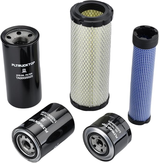 Maintenance Filter Kit Compatible With Branson Tractor 2515H Replace HRA0500702A9 TA00043153B TA00025525 EA00004647A