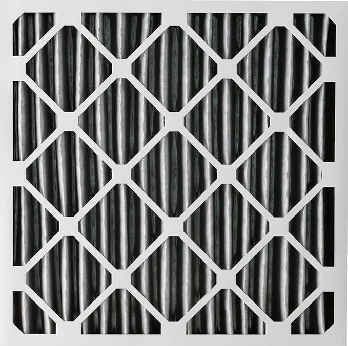 Nordic Pure 20x20x4 (19_1/2 x 19_1/2 x 3_5/8) Pleated Air Filter MERV 12 Plus Carbon 2 Pack