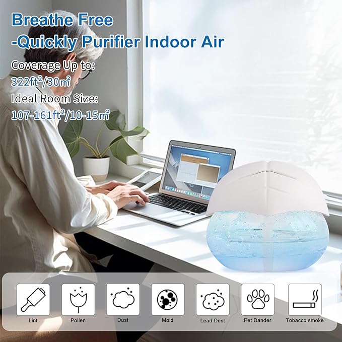 air Washer Aroma Diffuser, Essential Oils Aroma Fresher for Home, Office, Bedroom, Warehouse, Gift(White)