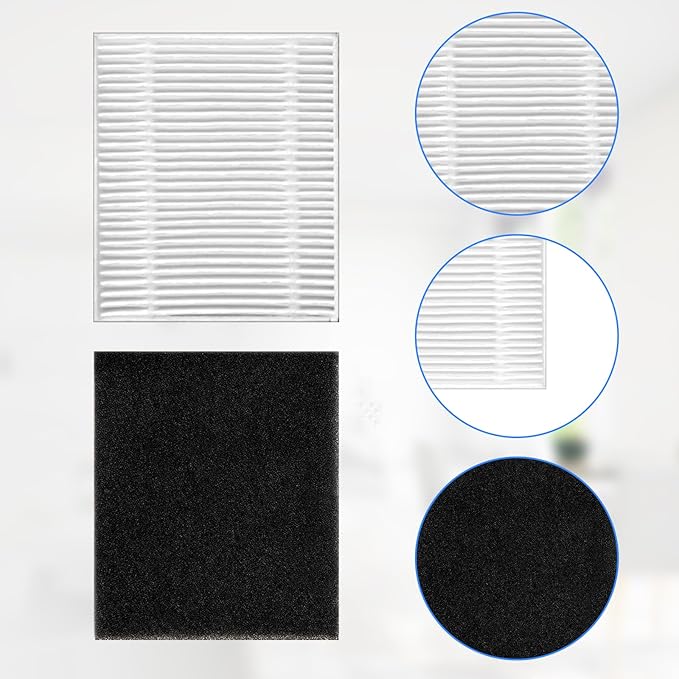 6 Pack Hepa Filters for Eufy Clean L50 / L50 SES / L60 / L60 Hybrid Robot Vacuum Cleaner Washable Accessories
