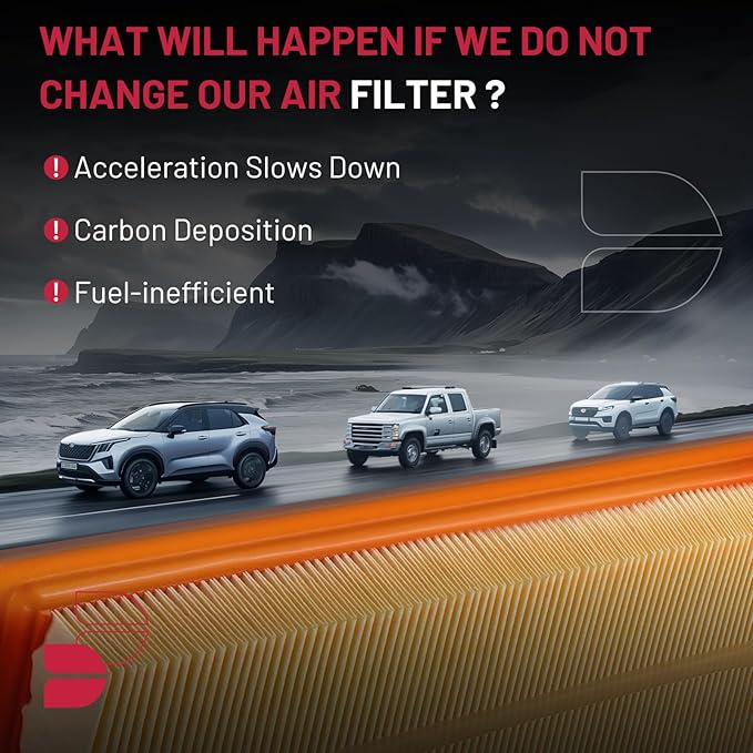 BDFHYK CA10262 Engine Air Filter Compatible with Ford & Lincoln, F-150 (2009-2023), Expedition (2007-2024), F-250 F-350 F-450 F-550 Super Duty (2008-2016), Navigator (2007-2024)
