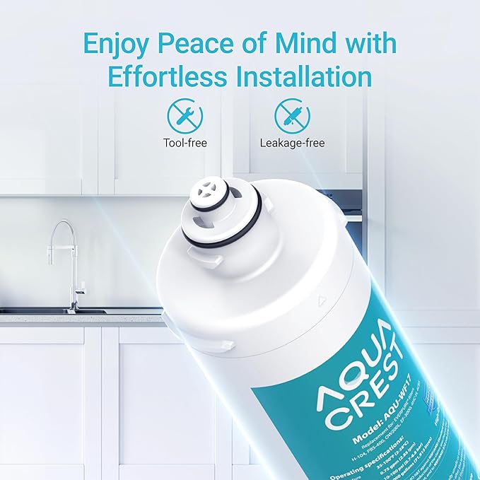 AQUA CREST H-104 19000 Gallons, Replacement Cartridge for Everpure H-104, EV961211, EF-3000, PBS-400, OW200L, 6TO-BW, MR-100, MR-225, EV9262-71, EF9857-00, 0.5 Micron