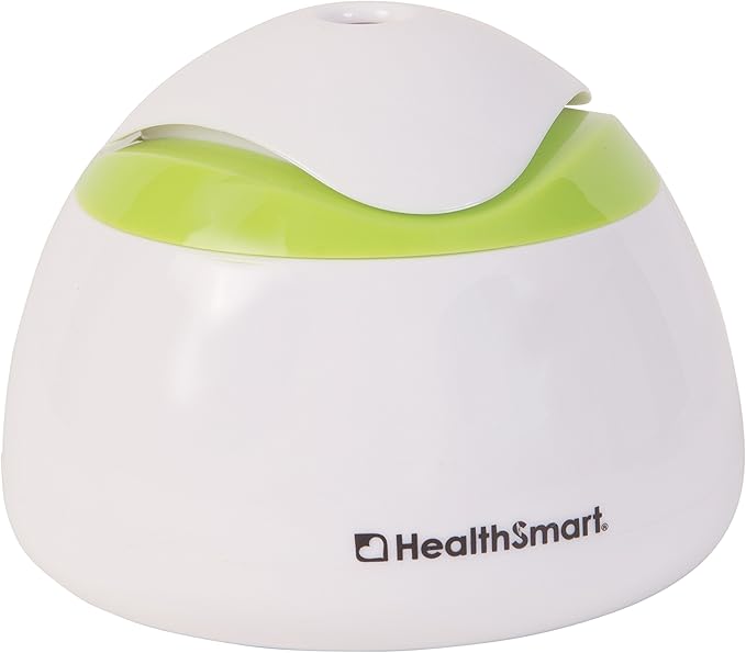 HealthSmart Travel Mate Personal Ultrasonic Small Personal Cool Air Mist USB Compact Travel Humidifier, Relief for Dry Skin, Compact and Personal, Quiet, Filter Free, FSA Eligible Humidifier, White
