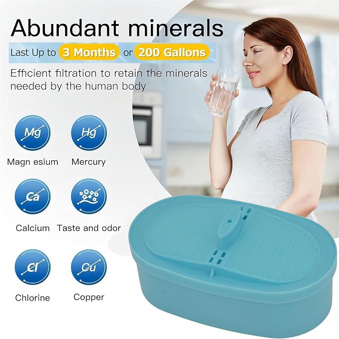 Replacement Alkaline Filter for Waterdrop® WD-PF-01A Plus, fits All Waterdrop Pitcher and Dispenser Filtration System, Increase PH, Improved Coffee Taste, Last Up to 3 Months or 200 Gallons(Pack of 3)