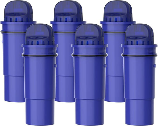 AQUA CREST Replacement for Pur® Pitcher Water Filter, CRF950Z, PPF951K, CR-1100C, PPT700W, CR-6000C, PPT711W, PPT711, PPT710W and More Pur® Pitchers and Dispensers, NSF Certified, AQK-CF10A (6 Packs)
