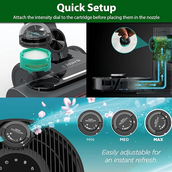 [8 Pack] Odor Neutralizer Technology Replacement Cartridges: Compatible with Shark Stratos AZ3000 AZ3002 HZ3000 HZ3002IZ862H IZ562H ZD550 Upright Vacuum Cleaner Part 1541FC3000 - Original