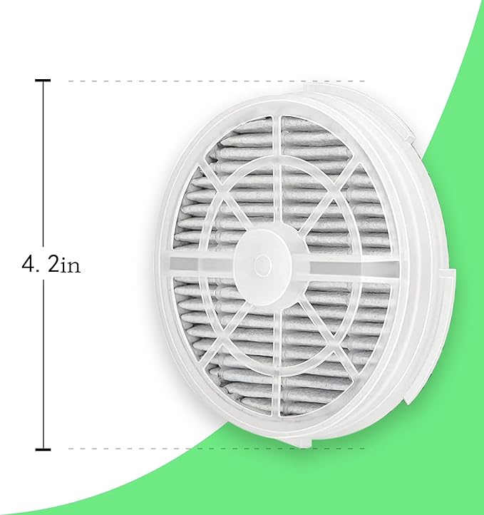GL2103 Filter Replacement Compatible with RIGOGLIOSO, JINPUS, LTLKY, Frida Baby, Meleden,SY900S and More Air Purifiers, 4 Inch 3-in-1 Activated Carbon and True Filters (6-Pack)
