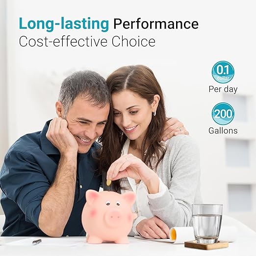 Replacement for All Waterdrop® Pitcher Filtration System, Fits Waterdrop WD-PF-01A Plus, Reduces PFOA/PFOS, Chlorine, Last Up to 3 Months or 200 Gallons (Pack of 6), AQUA CREST