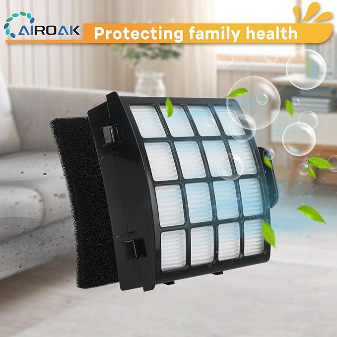 AZ1810 Vacuum Replacement Filters for Shark Vertex Duoclean Upright Cleaner AZ1810, Including 2 HEPA Post Motor Filters, 4 Foam Filters And 4 Felt Filters