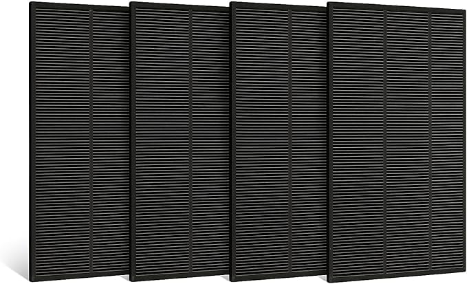Nispira Activated Carbon Pre Filter Compatible with Sharp KC-850U Air Purifier FZ-C100DFU. 4 Packs