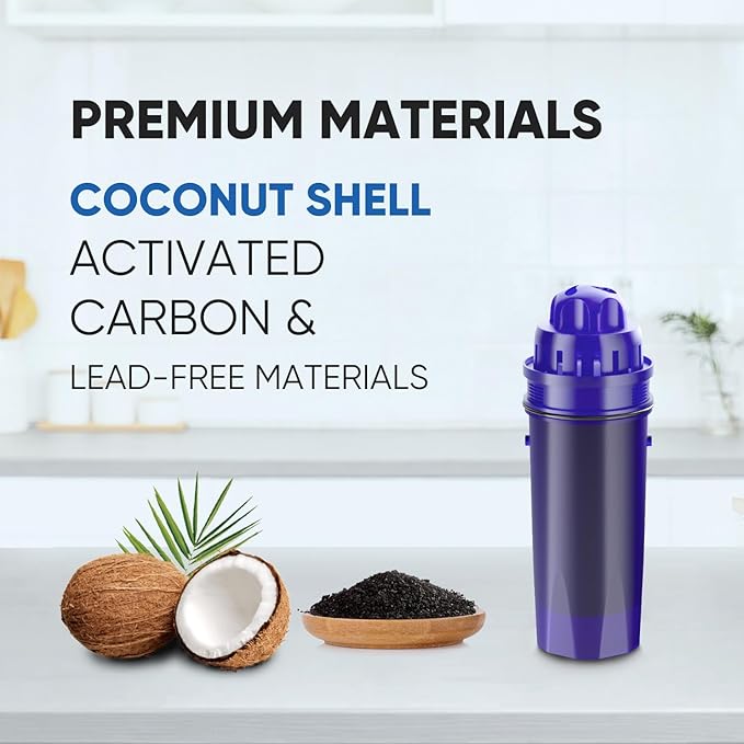 PUREPLUS CRF950Z Pitcher Water Filter Replacement for Pur PPF900Z, PPF951K, PPT700W, CR-1100C, DS-1800Z, CR-6000C, PPT711W, PPT711, PPT710W, PPT111W, PPT111R Pitchers and Dispensers,3PACK
