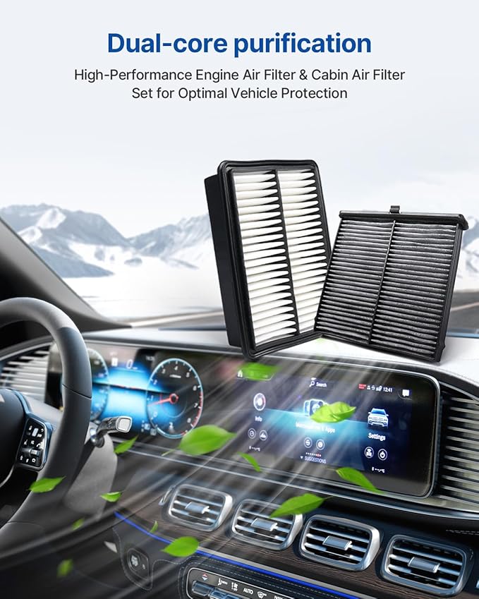 Engine & Cabin Air Filter Fits Mazda 3 (2020-2022), CX-30 (2020-2022), Replacement for CF1773 CA12268