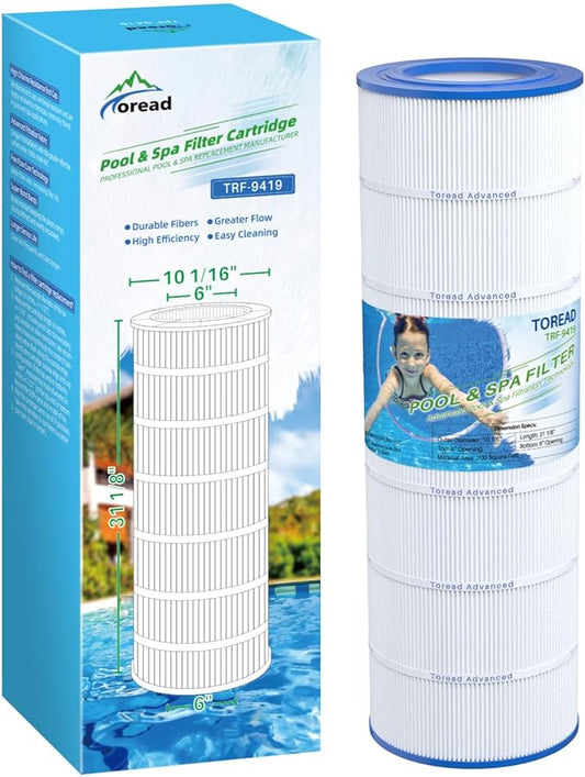 TOREAD Pool Filter Replaces Pentair Clean and Clear 200, CC200, PAP200-4, PAP200, C-9419, FC-0688, Ultral-C5, PP-C5, R173217, 59054400, Aladdin 29902, Baleen AK-8005, 1 Pack