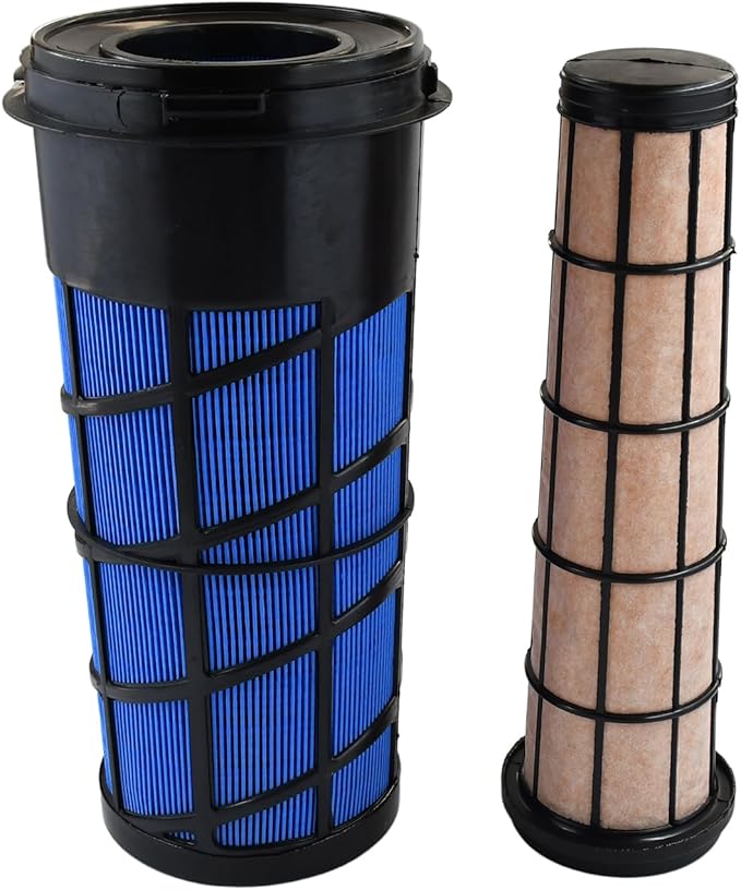 RE282287 RE282286 Inner Outer Air Filter Kit Compatible with John Deere Loader 318D 319D 320D 323D Tractor 5045D 5045E 5050E 5055E 5060E 5065E 5075E 5075EF