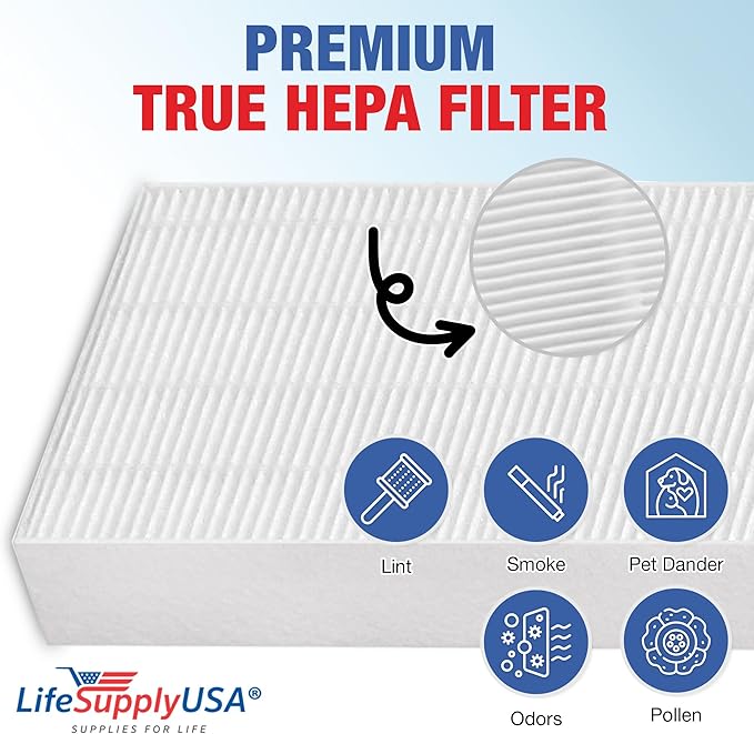 True HEPA Filter Replacement Compatible with AeraMax 90, 100, DX5 Air Purifier by LifeSupplyUSA