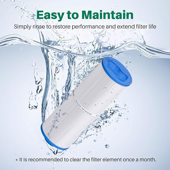 TOREAD 4CH-949 Spa Filter Replaces PWW50L, FIL50-5D13H15FCT-3, Filbur FC-0172, SD-01143, 817-4050, Rising Dragon 50, Waterway Teleweir 50 sqft Filter Cartridge 2PACK