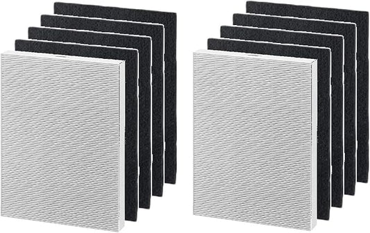 Nispira True HEPA Filter + Activated Carbon Pre Filter Set Compatible with Fellowes AeraMax 200 Purifier Model 190/200/DB55/DX55. Compared to Part 9287101, 2 Sets