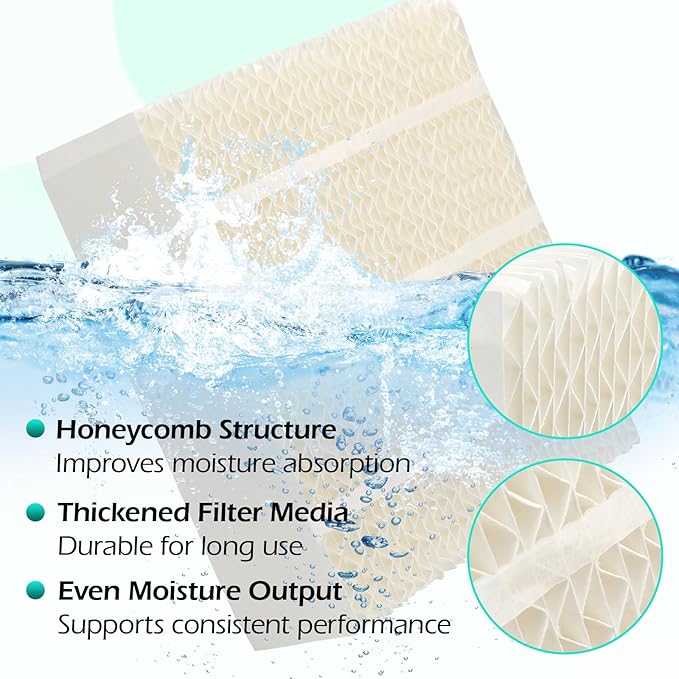 1043 Super Humidifier Wick Filter Replacement for Essick Air, Aircare Ma1201, Ma0800, Ep9500 Ep9700 Ep9800 Ep9R500 Ep9R700 Ep9R800 826000 831000, Bemis Space Saver 800/8000 Humidifier Wick