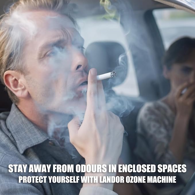 Ozone Generator 90,000mg/h for Up to 6,000 Sq Ft, High-Capacity Commercial Ozone Machine with Timer, Portable Air Purifier & Deodorizer for Home, Basement, Smoke, Pets, Car, Office