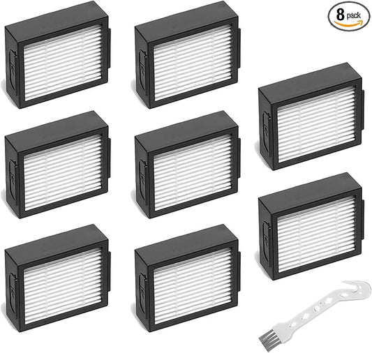 Combo 10 Max Replacement Filter Compatible with iRobot Roomba Combo j7+, Combo j9+, 10 Max, Robotic Vacuum and Mop Replacement Filter Parts,High-Effiency HEPA,8 Pack