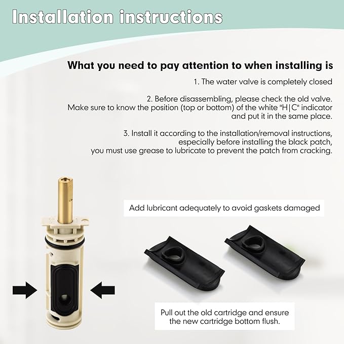 1222 Replacement Cartridge for Moen One-Handle Posi-Temp Shower Valve Cartridge, 1222 Replacement Cartridge Fits for Moen Posi-Temp Faucets and Tub Shower, Durable Brass & Plasti