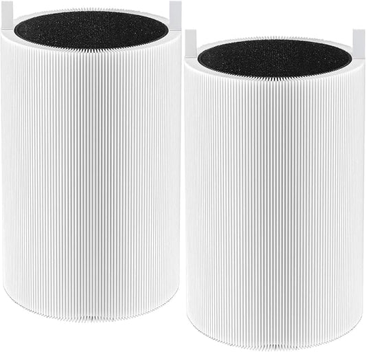 TOMORAL 411 True HEPA Replacement Filter Compatible with Blueair Blue Pure 411/3210 serie Air Purifiers, fits Blue Pure 411/411 Auto/411+, 2-Pack