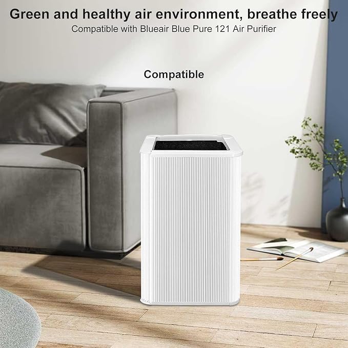 Blue 121 Filter Replacement for Blueair 121, Foldable H13 Filter and Carbon Filter