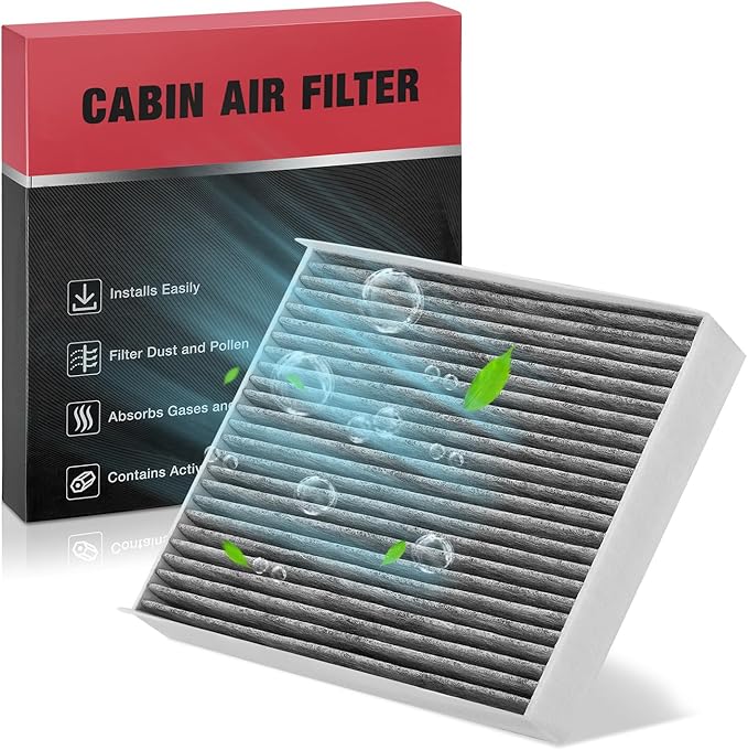 BDFHYK Cabin Air Filter with Activated Carbon Compatible with Ford F-150 2015-2022, Expedition/F-550 Super Duty 2018-2022, F-250/F-350/F-450 Super Duty 2017-2022, Compatible with Lincoln Navigator