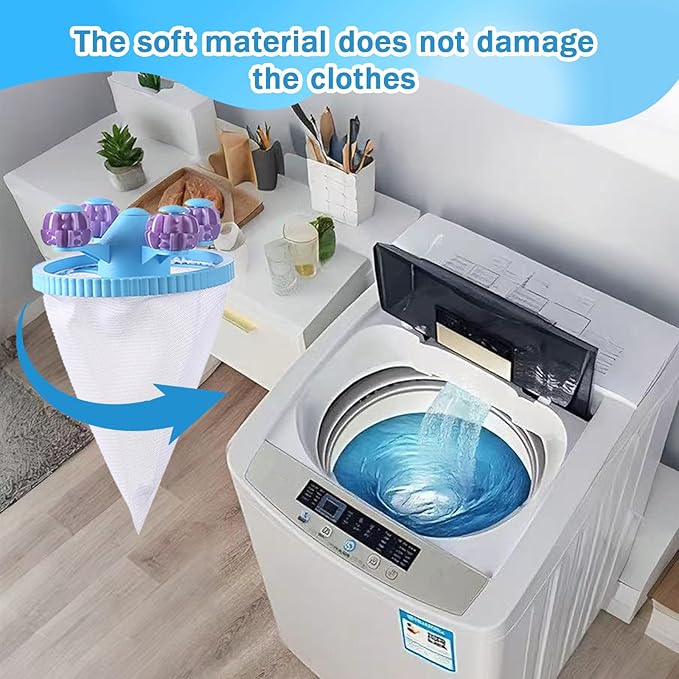 12PCS Upgrade Pet Hair Remover for Laundry & Washing Machine,Laundry Pet Hair Catcher for Clothes,Washing Machine Lint Catcher for Dog & Cat Hair,Effectively Removes Lint,Hair and Debris from Clothes