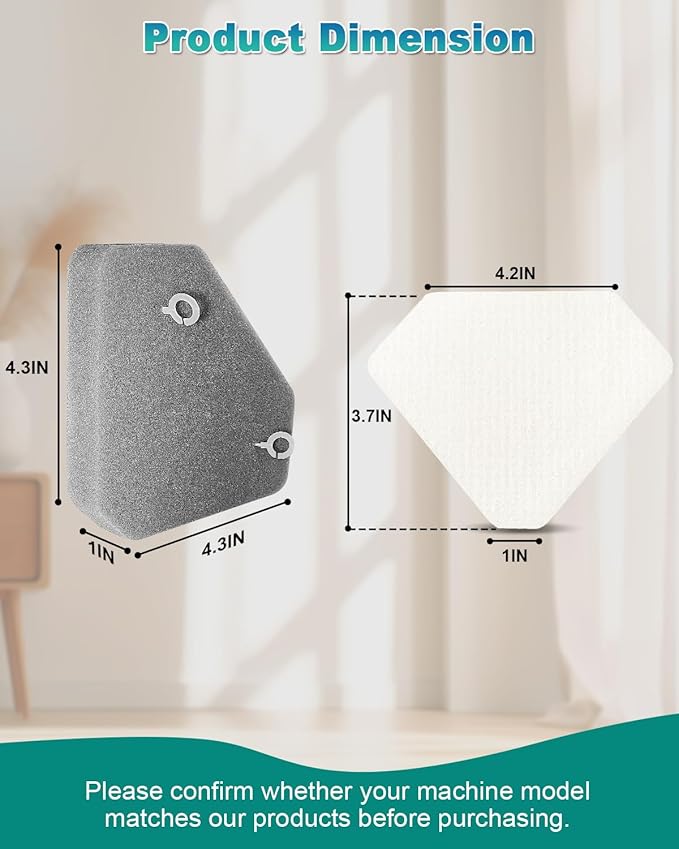 4 Pack BU3523 BU3120 Pre-Motor Foam Felt Filter Kits compatible with Shark BU3120 Clean Lightweight Cordless Cleaner, Shark BU3523 Clean Empty Cordless Stick Vacuum, Auto Empty System, XFBU3000