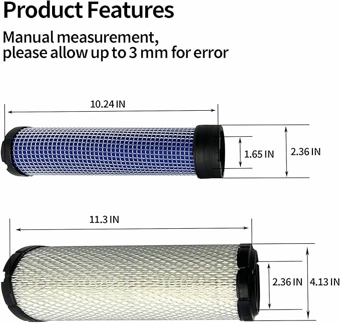 P821575 & P822858 Inner and Outer Air Filter Kits for Donaldson FPG05 TC30 TC33D T1520 TC29D New Holland Air Cleaners