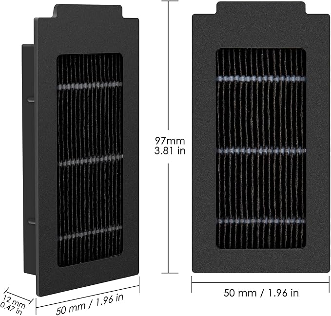 (5 Pack) T50 Pro Omni Replacement HEPA Filters for ECOVACS DEEBOT T50 Pro Omni/ T50 Omni/ T30C/ T30C Omni Robot Vacuum Filter, Upright Canister Filter, Accessories Kit (NOT FOR T50 Max Pro Omni)