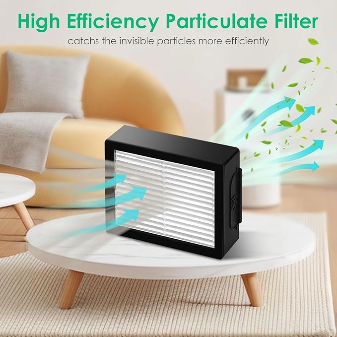 12 Pack Filter Replacements for i Robot Roomba E I & J Series E5 E6 i1 i1+ i3 i3+ i4 i4+ i5 i5+ i6 i6+ i7 i7+ i8 i8+ NOT for J9, High Efficiency Filter for iRobot Roomba Replacement Parts