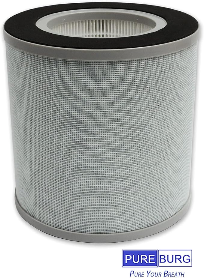 PUREBURG Replacement Filter Compatible with Elechomes EPI236 Air Purifiers,2-Pack H13 HEPA 4-Stage Filtration Activated Carbon 2-in-1 Air Clean Voc Dust Odor PM2.5