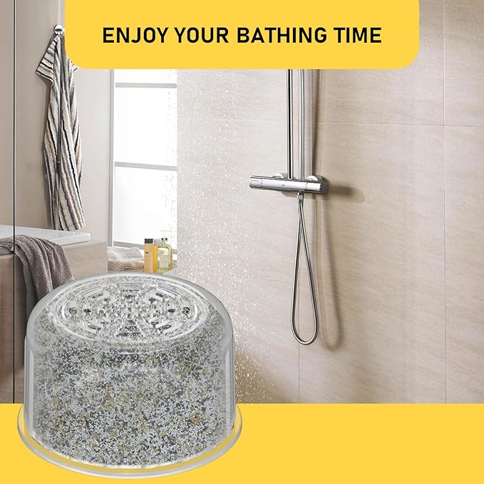 4 Pack Shower Head Filter Replacement Cartridge Compatible with All Canopy Fixed & Handheld Filtered Shower Head, Shower Filter For Hard Water