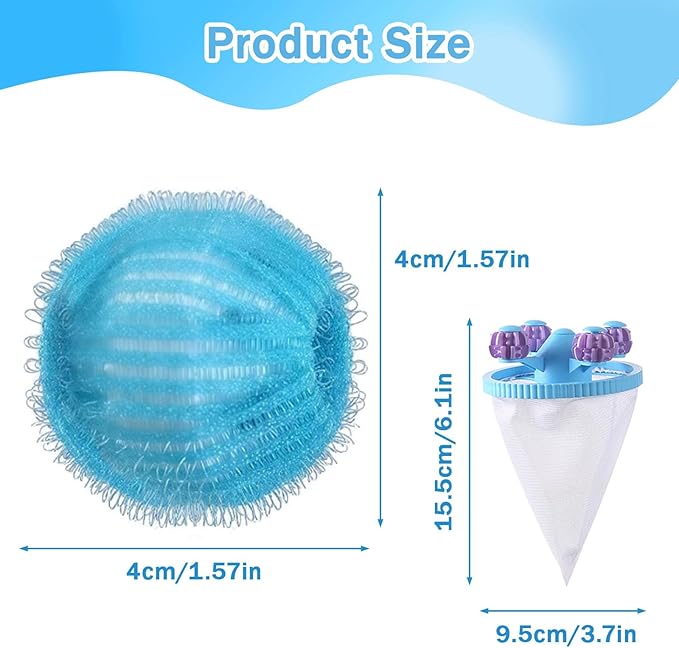 12PCS Upgrade Pet Hair Remover for Laundry & Washing Machine,Laundry Pet Hair Catcher for Clothes,Washing Machine Lint Catcher for Dog & Cat Hair,Effectively Removes Lint,Hair and Debris from Clothes
