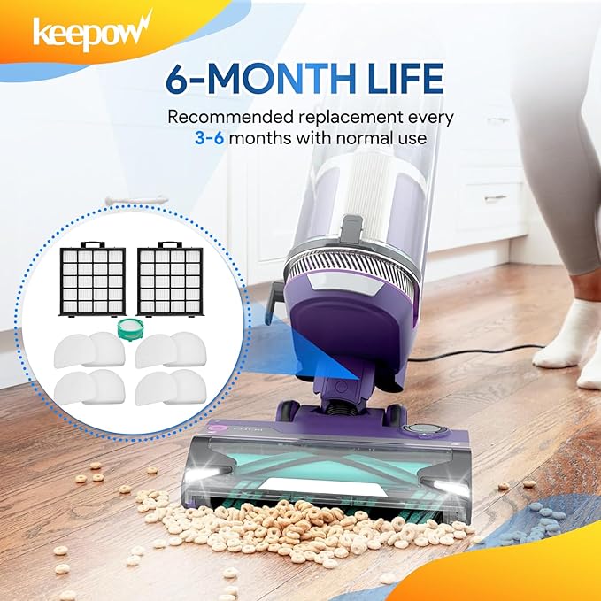 KEEPOW AZ4002 Vacuum Filter Replacement Compatible with Shark Power Detect Upright Vacuum Cleaner AZ4000 AZ4002 AZ4000C