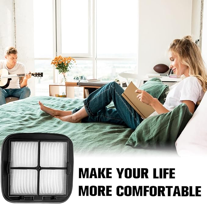 Improvedhand 97D5 Pet Hair Eraser Filter Replacement for Bi-ssell Pet Eraser Corded Hand Vacuum 33A1B 33A1 33A1W 27K6, Replaces Part # 203-7416 203-1432 2031432, 4 Pack & 1 Brush