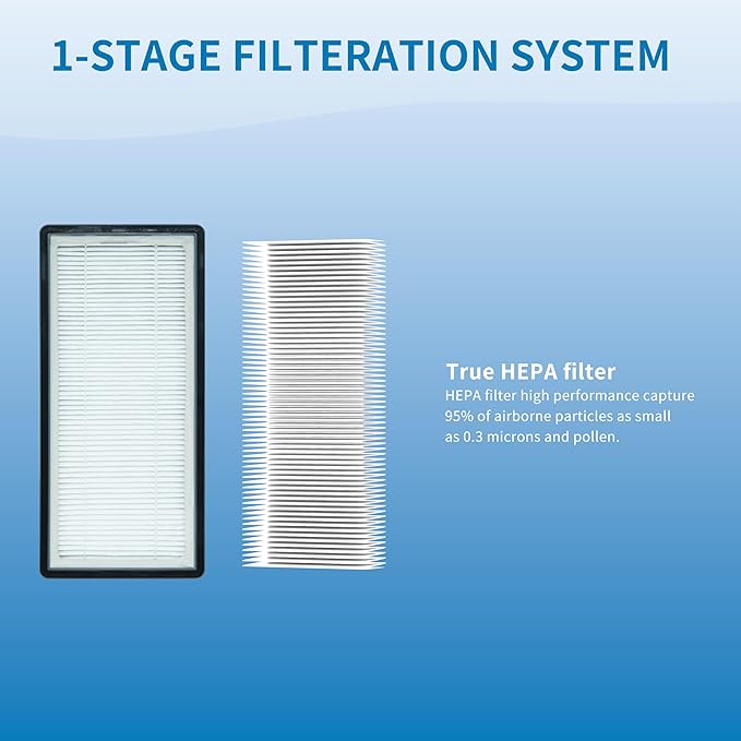 A/D/H HEPA-Type Replacement Filter, Compatible with Filtrete FAP-TT-ADH and Holmes HAP9243/HAP9415/HAP9423 Air Purifier, Compare to Honeywell HPA060(BWM), 2 Pack (ADH-H11)
