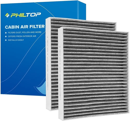 PHILTOP CF12157 Cabin Air Filter, Replacement for ES250, ES300h, ES350, NX250, NX350, NX350h, NX450h+, RX350, RX350h, CX9, Avalon, Camry, C-HR, Corolla, Crown, Highlander, Prius, RAV4, Sienna, Venza
