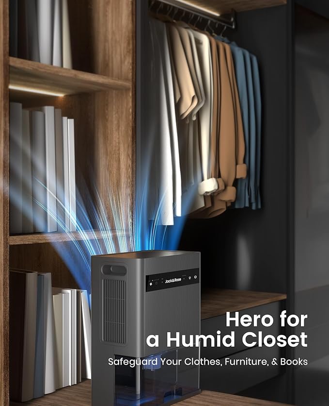 Dehumidifier for Bedroom, rv Dehumidifier for Inside Camper,95 OZ Water Tank,Garage