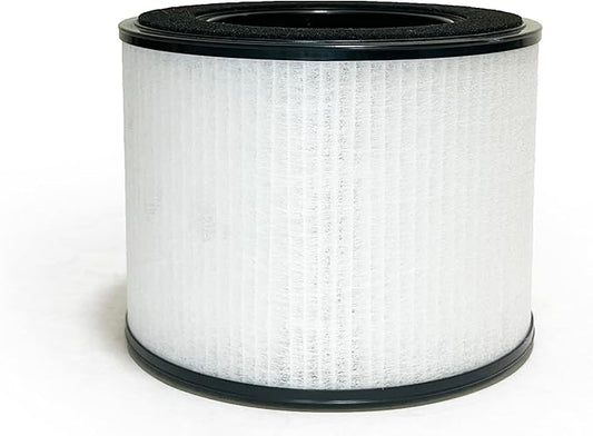 Nispira AS-FL206001-01 3-In-1 True HEPA Filter Replacement Compatible with Clarifion AerClear Air Purifier AS-AC207701-01 | Removes Smoke, Chemical VOCs, Odor | 1 Pack