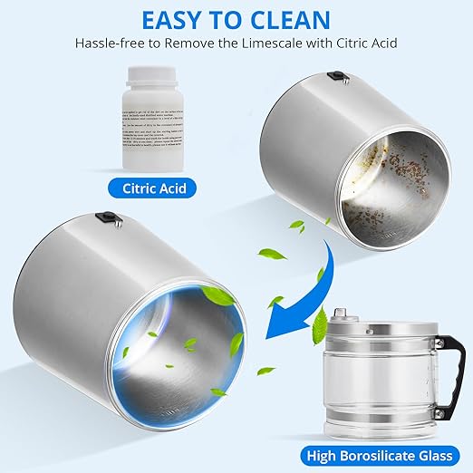 4L Water Distiller,Household Stainless Steel Distilled Water Purifier,Countertop Distilled Water Maker,4 Litre Distilled Water Machine for Home.Silver.