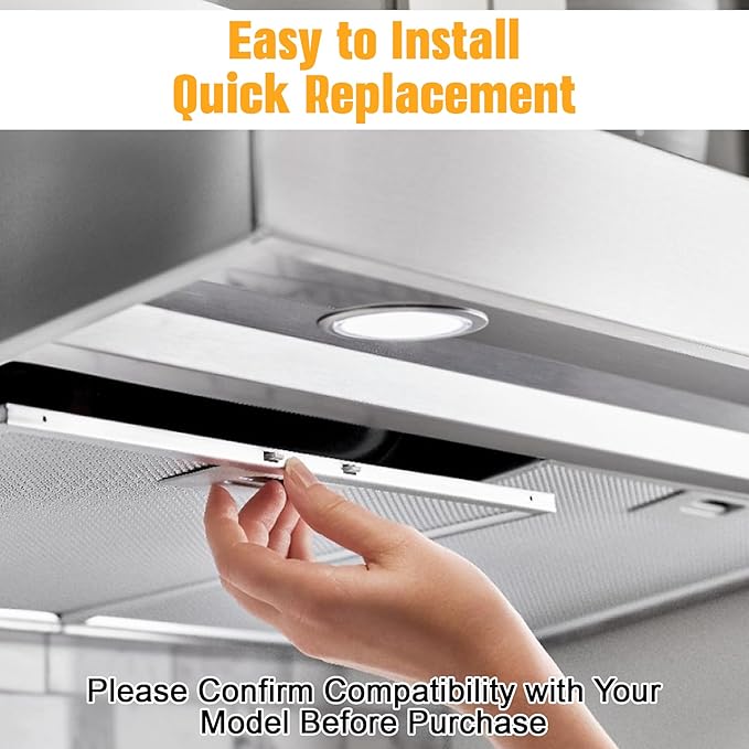 2 Pcs WB02X11011 Range Hood Grease Filter (14.5"×11.75") Fits GE Range Hood JV636H1SS JV636H2SS JV536H1SS JV536H2SS JV535H1WW JV635H1BB JV635H2CC, etc - 5-layer aluminum mesh