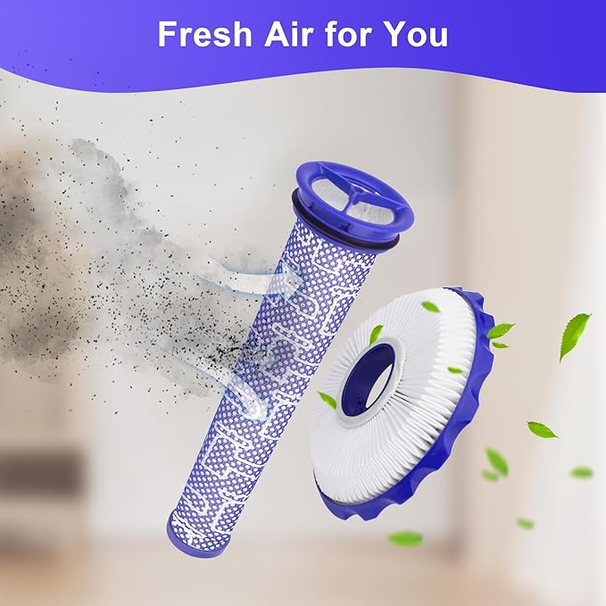 Replacement Filter for Dyson DC40, Post-Motor Filter and Pre-Motor Filter for Dyson Ball Multi Floor 2 Vacuum Light/Slim Ball Animal Vacuum, Compatible Part# 923587-02 & 922676-01