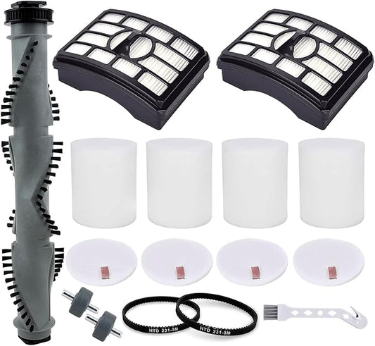 Leadaybetter Filter Replacemen Brush Roll Belt and Wheels Parts for Shark Rotator Professional NV500 NV501 NV502 NV505 NV550 UV560 Upright Vacuum, Parts XHF500 & XFF500