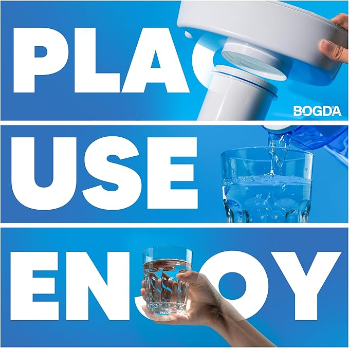 BOGDA 12 Pack Water Filter Replacement Zero, 5-Stage Compatible with Zero Pitcher and Dispenser, Fit for Zero Filter Water Replacement Filters and ZR-001 ZR-017 ZR-004