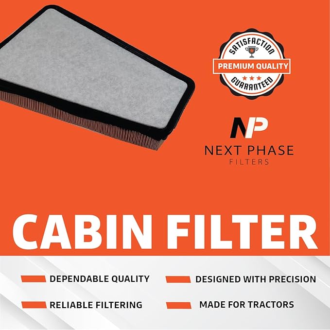 Cabin Filter - Pack of 1 - Compatible with Case Wheel & New Holland Tractors - Cabin Air Filter Replacement - Replaces O.E. 84577445, 84587832; Wix WP10372 - Climate Control System Accessories